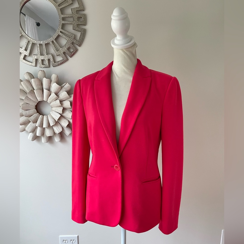 Lilly Pulitzer hot pink blazer with script lining size small